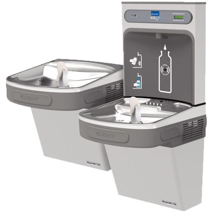 Configuration 3, Left-hand high and right-hand low w/ bottle filler Configuration 3, Left-hand high and right-hand low w/ bottle filler