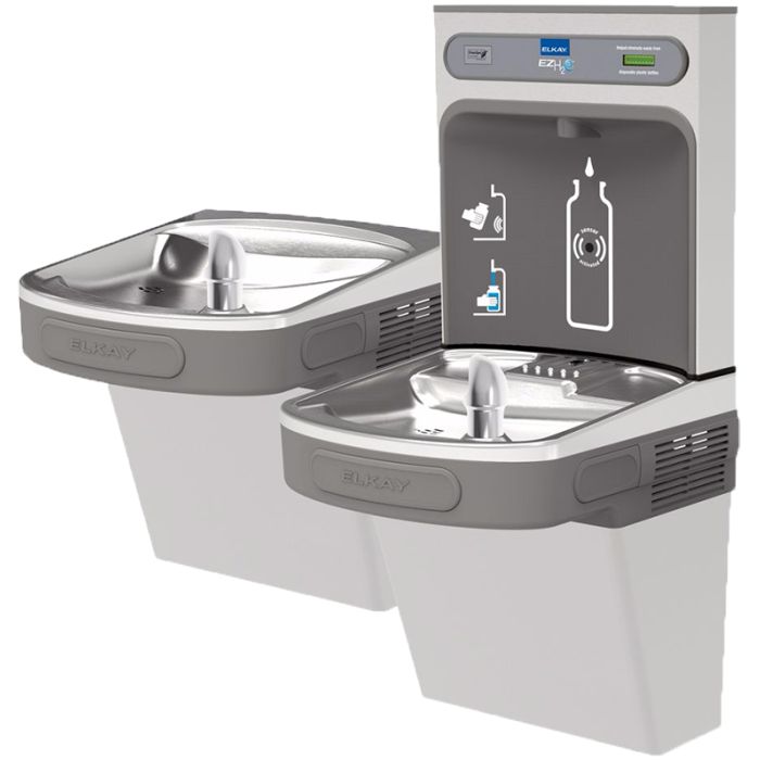 Configuration 3, Left-hand high and right-hand low w/ bottle filler Configuration 3, Left-hand high and right-hand low w/ bottle filler