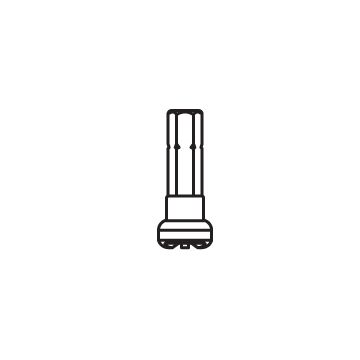 Acorn 0296-005-000 Tri-Slot Bit (For 1/4-20) W1/4" Shank (Discontinued)