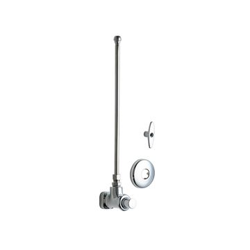Chicago 1016-CP Angle Stop Fitting With Supply Tube (Discontinued)