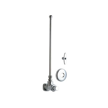 Chicago 1017-MMCP Angle Stop Fitting With Supply Tube (Discontinued)