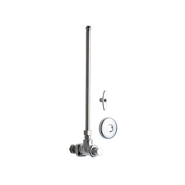 Chicago 1027-CP Angle Stop Fitting With Supply Tube (Discontinued)