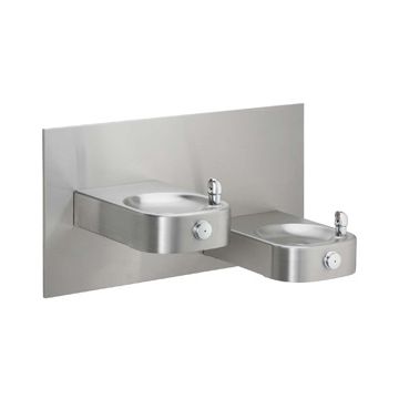 Elkay EHWM17C NON-REFRIGERATED Heavy Duty Vandal-Resistant In-Wall Dual Drinking Fountain