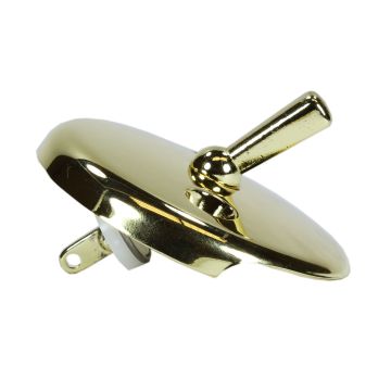 Generic 102008 Bath Lever/Overflow Plate Polished Brass