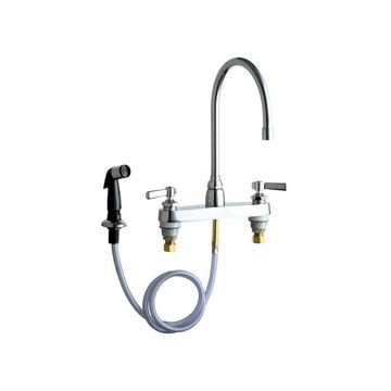 Chicago 1102-GN8AE3-369CP Kitchen Faucet w/ Side Spray (Discontinued)