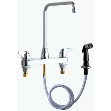 Chicago 1102-HA8CP Kitchen Faucet w/ Side Spray (Discontinued)