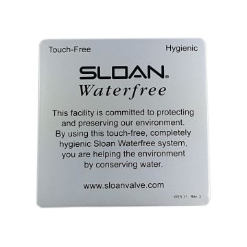 Sloan WES-21 Plaque