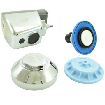 Zurn ZERK-ORK-1.6-CPM E-Z Flush Change Out Kit (with Chrome Metal Cover for Water Closets 1.6 Gallon)
