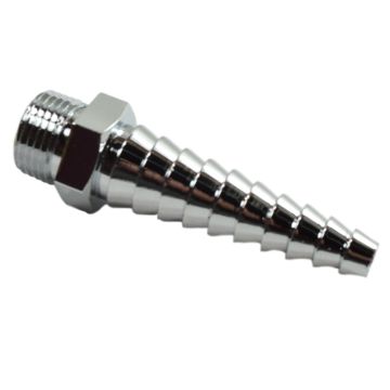 Chicago E7TJKCP 3/8" - 18 NPT Male Laboratory Serrated Nozzle Outlet