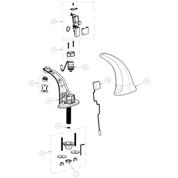 Chicago 116.706.21.1 E-Tronic 40 Sensor Faucet Parts Breakdown