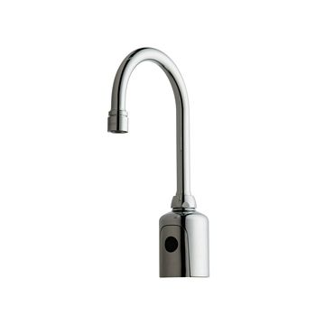 Chicago 116.595.AB.1 HyTronic Gooseneck Sink Faucet with Dual Beam Infrared Sensor - Patient Care Application