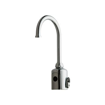 Chicago 116.596.AB.1 HyTronic Gooseneck Sink Faucet with Dual Beam Infrared Sensor - Patient Care Application