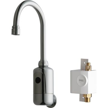 Chicago 116.954.AB.1 HyTronic Gooseneck Sink Faucet with Dual Beam Infrared Sensor