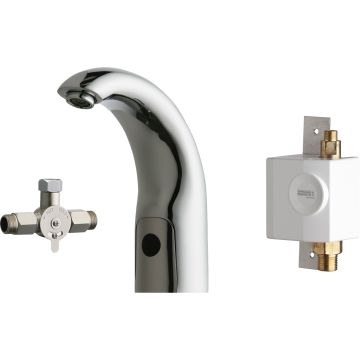 Chicago 116.962.AB.1 HyTronic Contemporary Sink Faucet with Dual Beam Infrared Sensor
