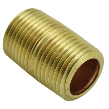 Bradley 113-006AL 3/8" Brass Close Nipple