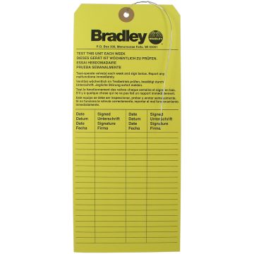 Bradley 204-421 Inspection Tag