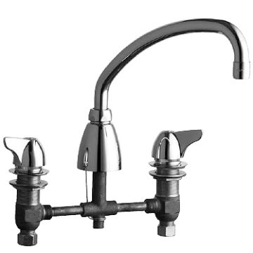 Chicago 1201-AABCP E-Cast Concealed Kitchen Sink Faucet