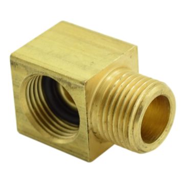 T&S Brass 015345-20 Low Profile Elbow, 3/8-18Npsm Male X Female (Not Intended For Potable Water Applications)