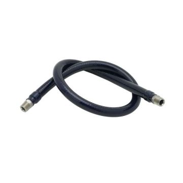 T&S Brass HW-2C-36 Water Hose, Male Fittings, 1/2" Diameter, 36" Long