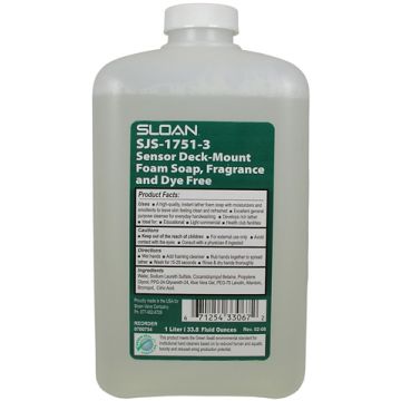 Sloan SJS-1751-3 Fragrance Free Foaming Soap Green Seal 1000 mL