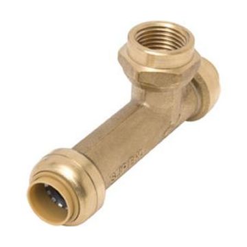 SharkBite U3482LF Slip Tee 1/2" x 1/2" x 1/2" FNPT- Lead Free