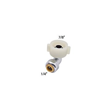 SharkBite U3537 1/4" X 7/8" Toilet Elbow (ballcock threads) (Discontinued)