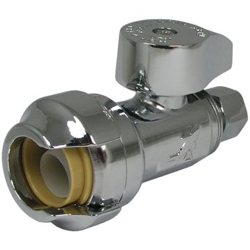 SharkBite 23337-0000LF Compression Straight Stop 1/2" x 1/4" OD - Lead Free