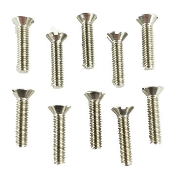 Acorn 0151-008-000 #8-32 X 3/4" Flat Head Slotted S.Stl Screw (10 Pack)
