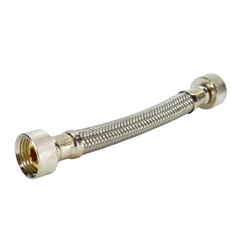 Acorn 2195-010-000 6-1/4" Stainless Steel Braided Hose 1/2" Female X 1/2" Female