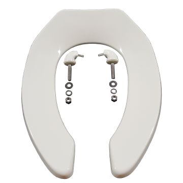 Zurn Z5955SS-EL White Elongated Open Toilet Seat