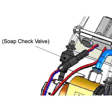 Intersan SPCHV-B Black Check Valve For No-Touch Soap Systems