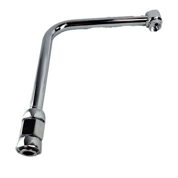 Zurn G67986 Spout Assy (Lead Free) 8" Bent Riser, S-140, Restricted Swing