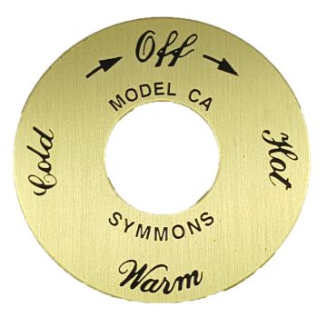 Symmons DF-8 Dial, Polished Brass