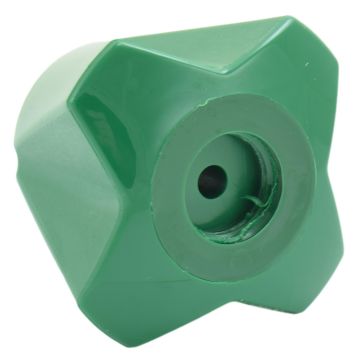 WaterSaver PA210-GR Plastic Green Cross Handle