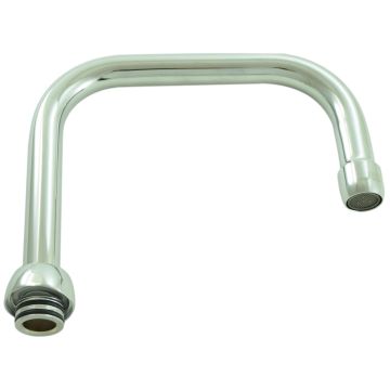 Chicago DB6AE3JKABCP 6-1/4" Rigid / Swing Double-bend Spout 