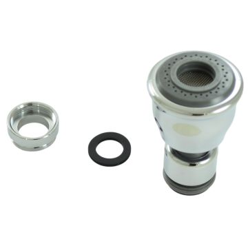 Chicago E25JKABCP 2.2 GPM (8.3 L/min) Aerator/Spray Pressure Compensating Dual Purpose Spray with Swivel Head 