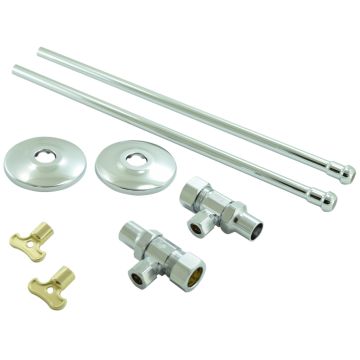 Zurn Z8804-XL-LRLK-PC Standard Stop W/ Flexible Lavatory Supply