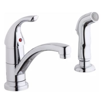 Elkay LK1501CR Kitchen Faucet w/ Spray- Chrome Plated