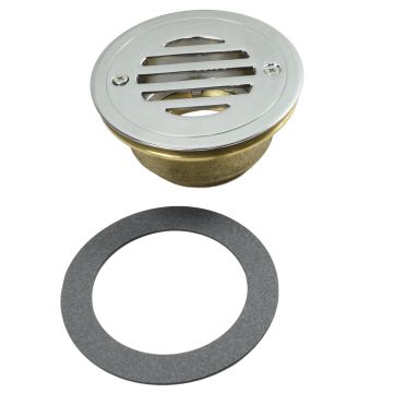 McGuire 1233A2 Flat Grid Urinal Strainer w/ 2" Adapter