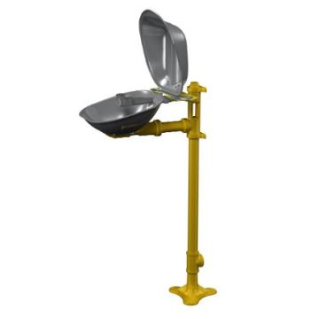 Bradley S19214DC Halo Eyewash, stainless steel bowl & hinged dust cover