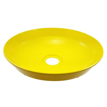 PLASTIC BOWL, EYE/FACEWASH, YELLOW