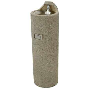 Murdock GUF99 Concrete Pedestal Mount Round Outdoor Drinking Fountain