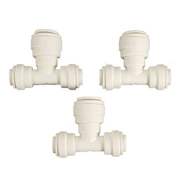 Elkay 1000002062 John Guest 3/8x1/4x1/4 Tee (3 pack)