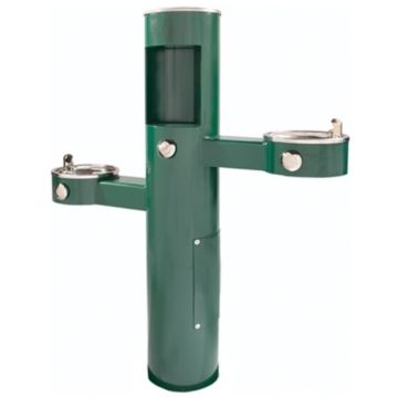 Most Dependable 10145SMFA Black Outdoor Bottle Filling Station with Jug Filler & Pet Bowl