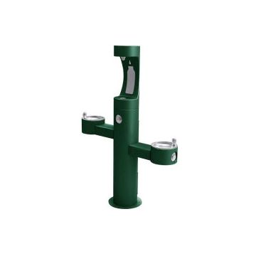 Elkay LK4430BF1UFRK Outdoor Drinking Fountain with Bottle Filling Station 