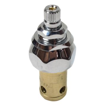 T&S Brass 006477-40NS Spindle Assembly, Quarter-Turn Eterna w/ Spring Check CWS Escutcheon Bonnet, LTC (Cold)