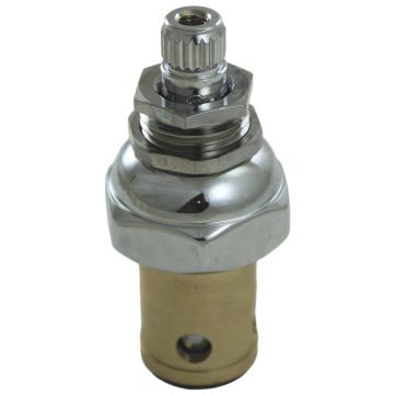 T&S Brass 006477-40QT Spindle Assembly, QT Eterna, CWS Escutcheon Bonnet, LTC (Cold), Teflon Seat Washer