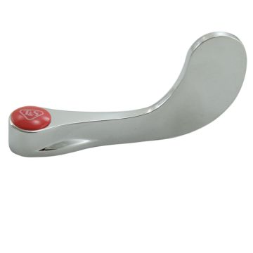 T&S Brass B-WH4H-NS 4" Wrist-Action Handle, Hot Index & Screw