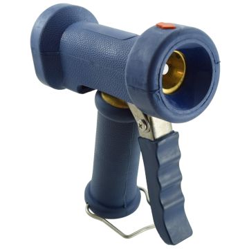 T&S Brass EMV-0522-24 Front Trigger Water Gun, Brass Body, 1/2" NPT Inlet, 9mm Orifice