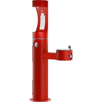 Elkay LK4420BF1URED Red Outdoor Bottle Filling Station Bi-Level